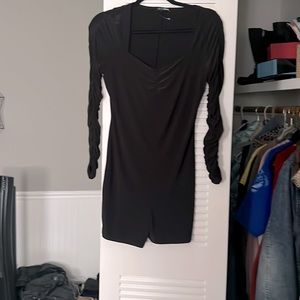 Super Cute gathered Long sleeve short jumpsuit XL